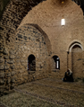 نمایی از محراب و بخش اصلی قدیمی مسجد