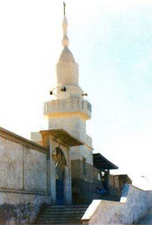 مأذنه و ورودی ساختمان قبلی مسجد